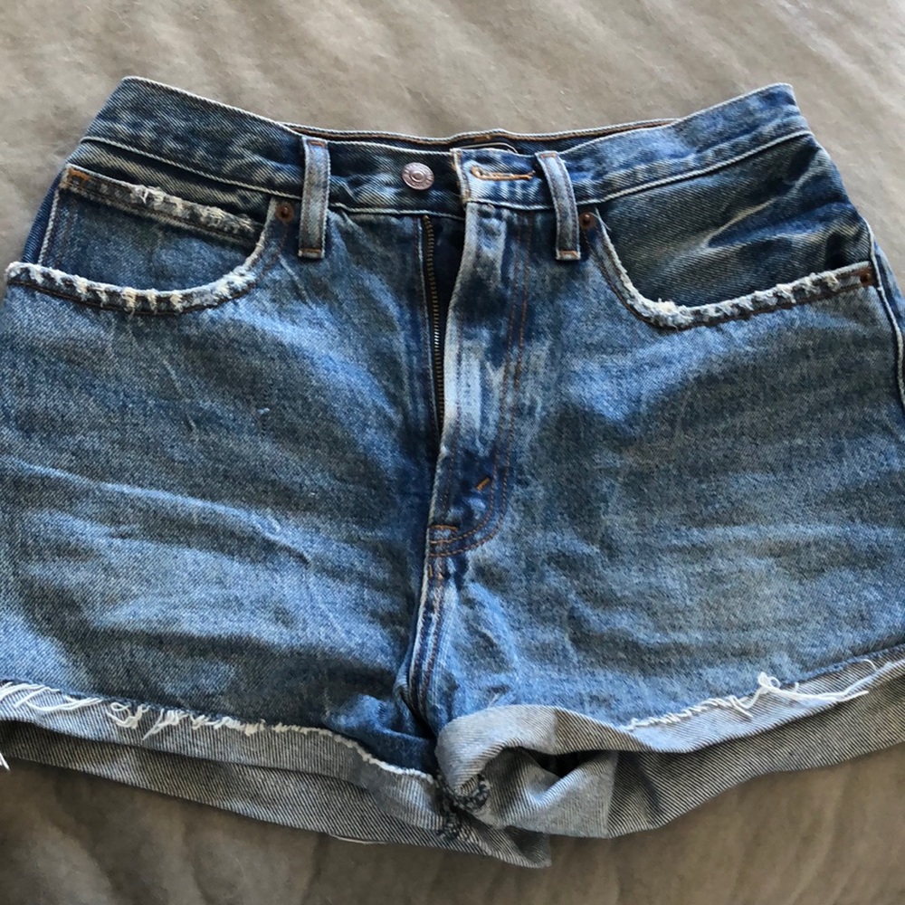 Abercrombie Natural Rise Denim Shorts